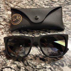 Mens RAY BAN Justin Classic matte black